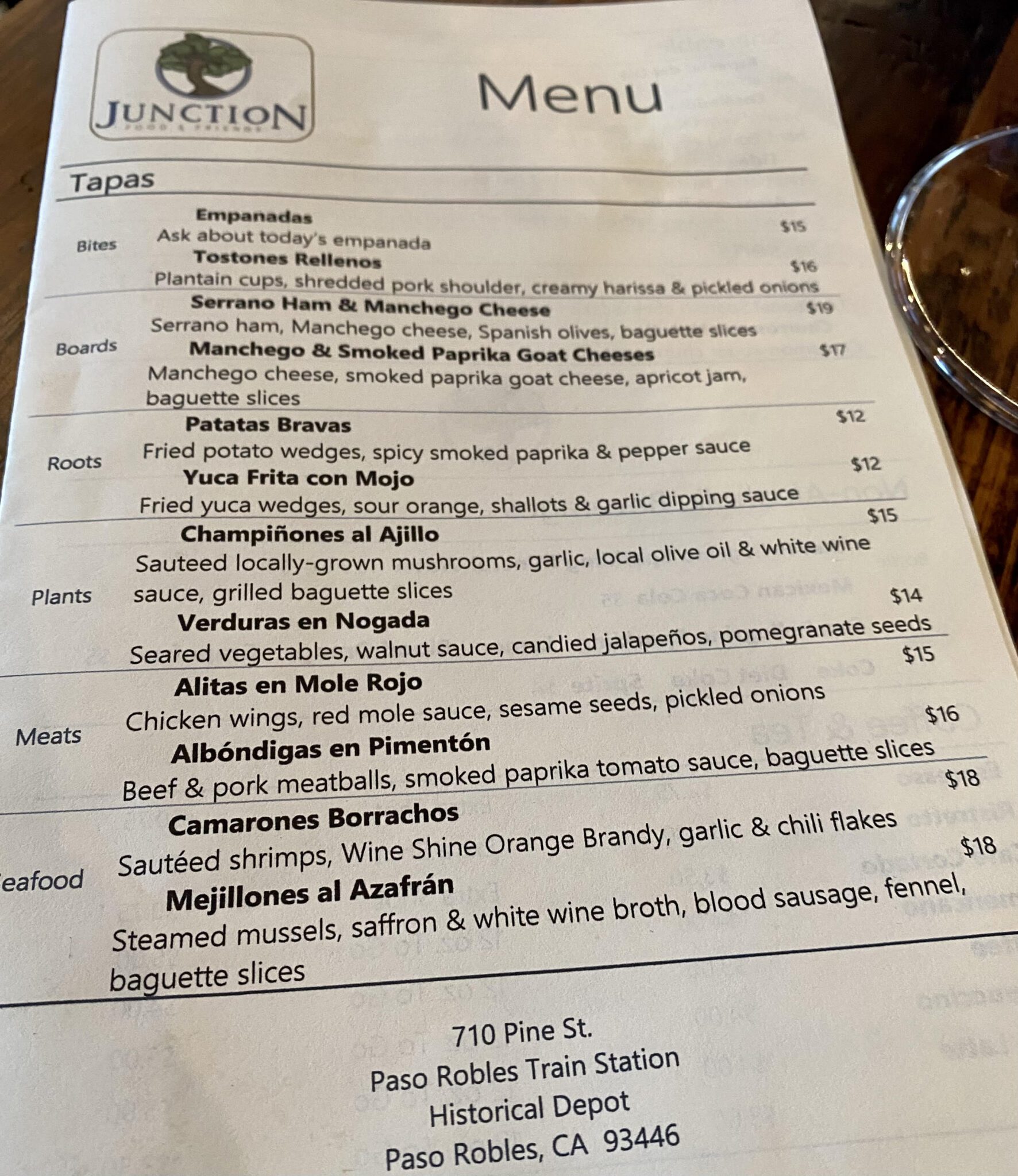 Junction Restaurant and Tapas Bar - Paso Robles Living